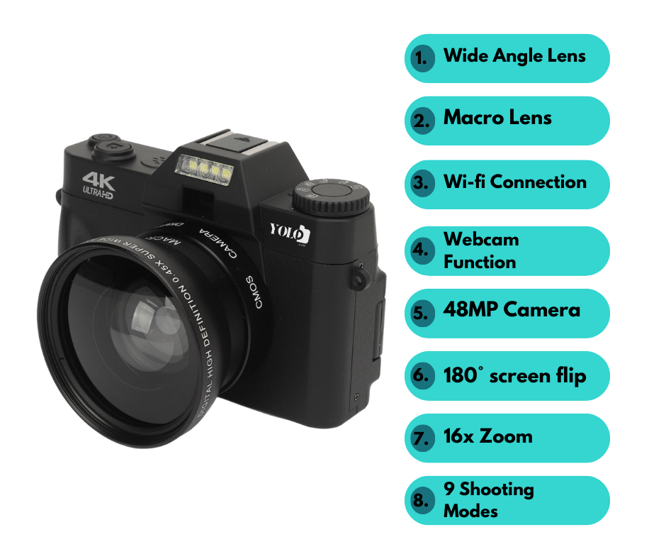 Digital Photography Camera 4K WIFI