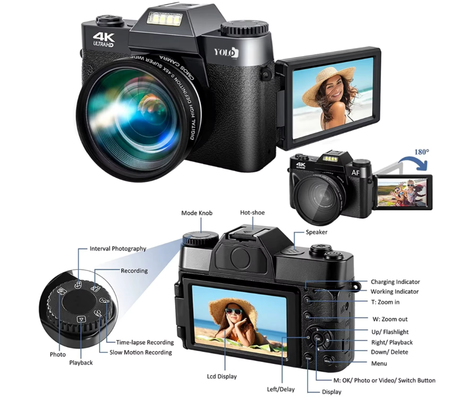Digital Photography Camera 4K WIFI