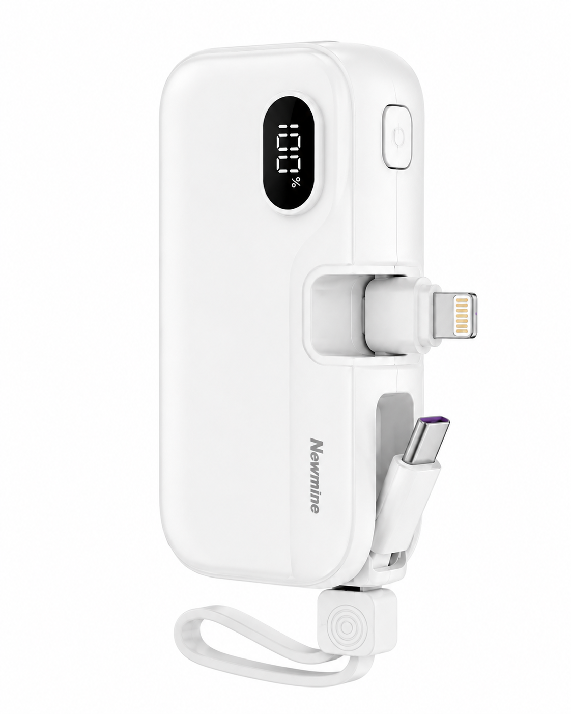 Mini Baterie Externă cu Fast Charging, USB-C & Lightning – 5000 mAh